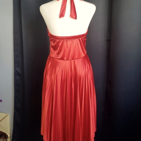 My Michelle Red Halter Top Dress - Picture 2 of 12